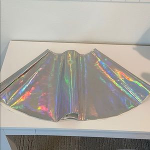 Mini Vinyl Skirt with pockets